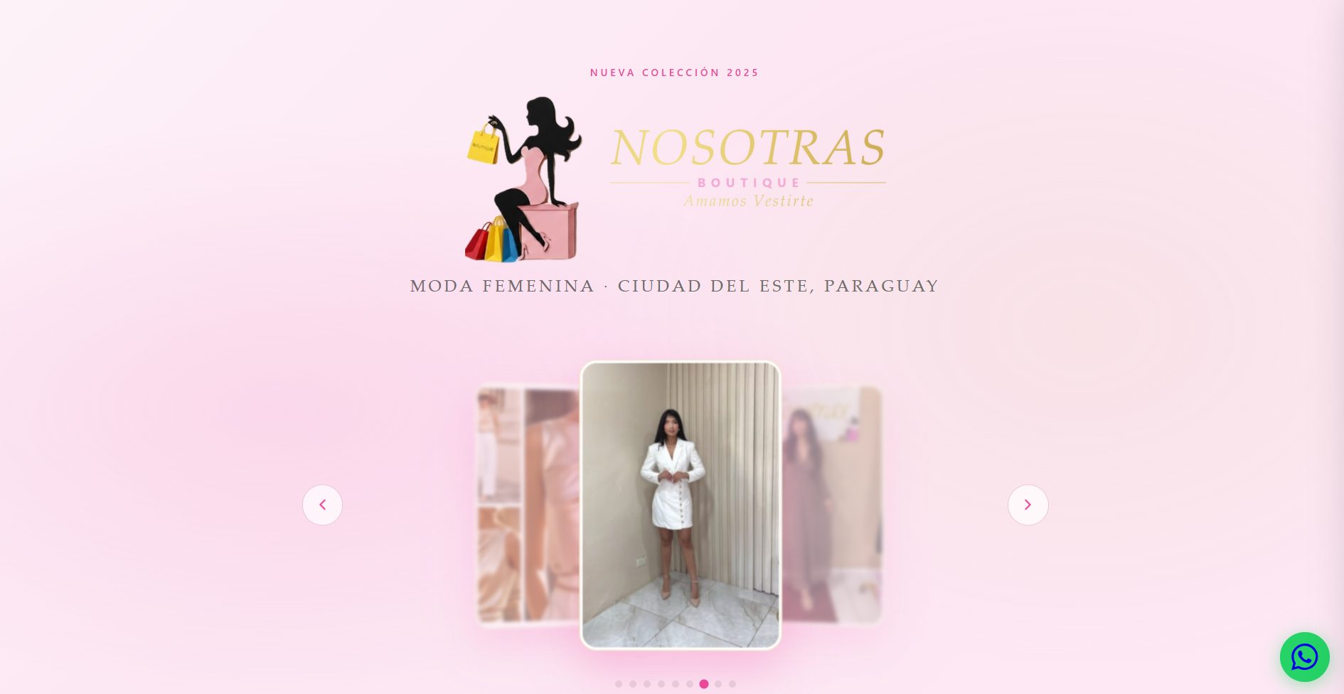 Captura de la tienda Nosotras Boutique
